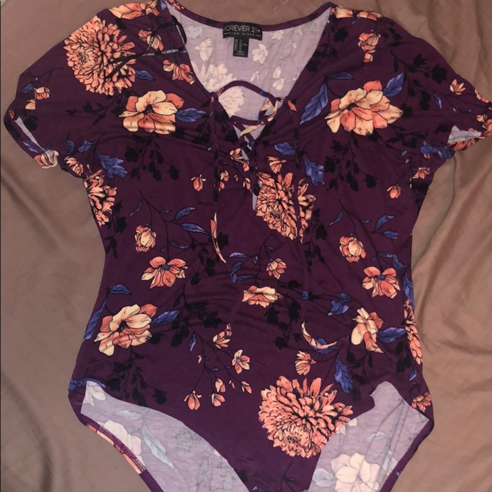 Floral Tie Up Bodysuit
